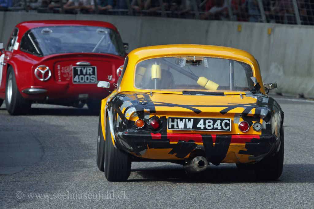 TVR Griffith 4800cc 1965<br>Nick van Gils<br>Lotus Elan 1594cc 1965<br>Otto Reedtz-Thott