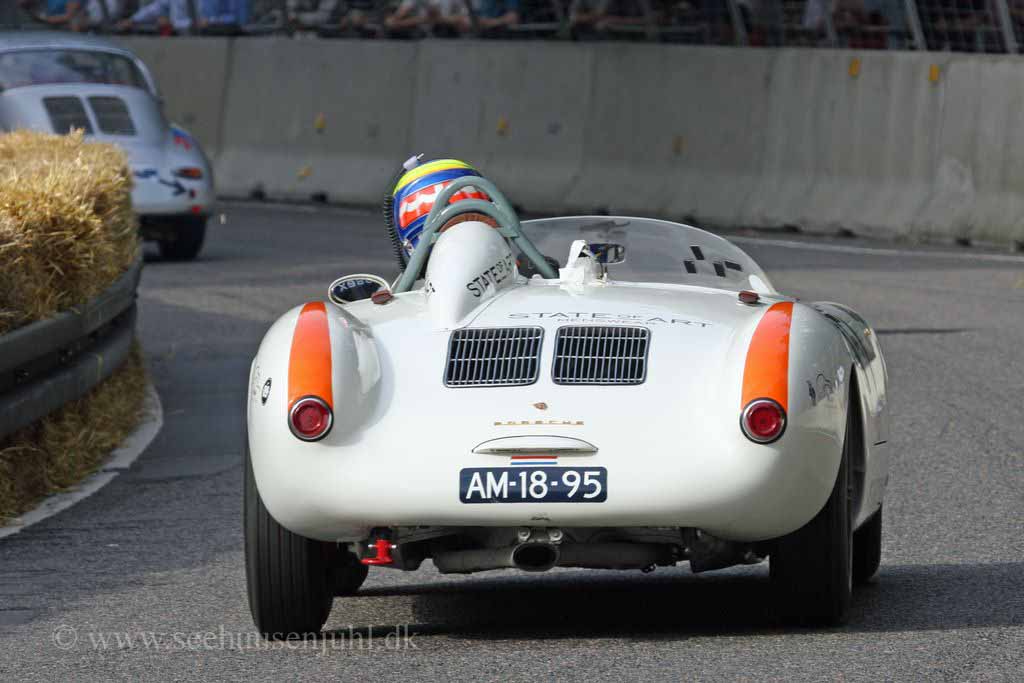 Porsche 356 Carrera 2 1966cc 1963<br>Thorkild Stamp<br>Porsche 550 Spyder RS 1500cc 1955<br>Casper Elgaard