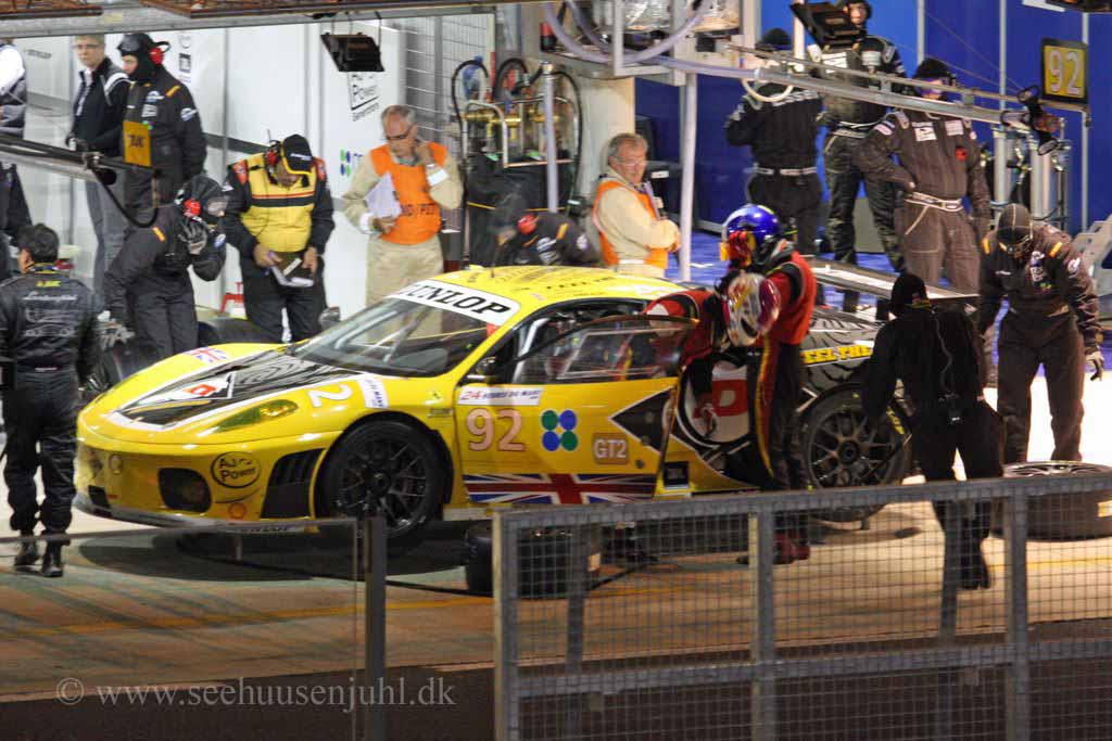 FERRARI F430 GTC No.92Tim Sugden getting out, Andrew Kirkaldy waiting to get in