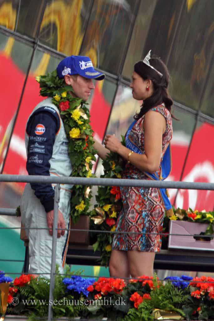 Peter Dumbreck and Miss Le Mans 2013