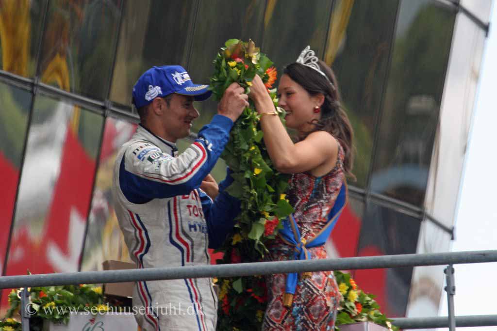 Stéphane Sarrazin and Miss Le Mans 2013