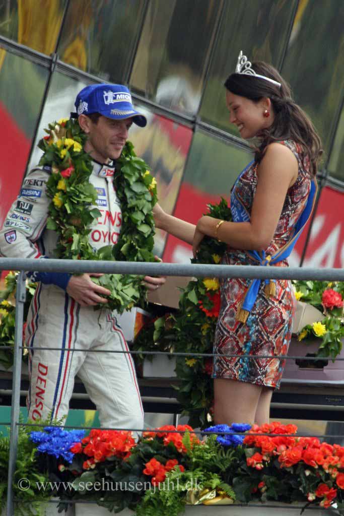 Anthony Davidson and Miss Le Mans 2013