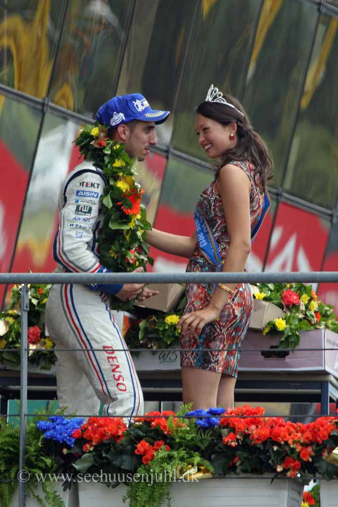Sebastian Buemi and Miss Le Mans 2013